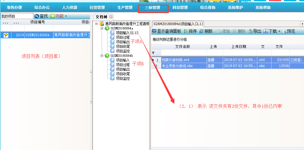 列表：文档树结构
